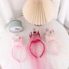 Headwear Hair Decor Mesh Korean Style Headband Hair Accessories Birthday Hairband Girls Hair Hoop