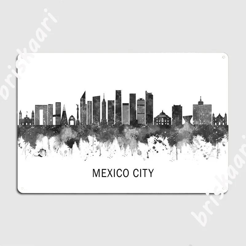 Mexico City Mexico Skyline Metal Plaque Poster Club Party Garage Club Create Plaques Tin Sign Poster