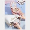PU Jewelry Box with Mirror Necklace Ring Holder Earrings Ear Studs Organizer Gift Packaging Case Travel Business