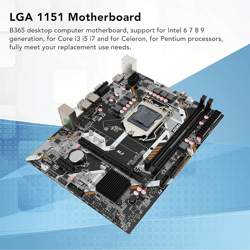 B365 gaming motherboard dual channel DDR4 desktop motherboard, LGA 1151 for ATX motherboard 6 7 8 9 generation I3 I5 I7 Celeron