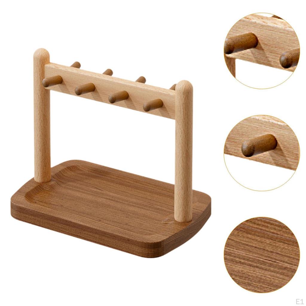 Органайзер для ювелирных изделий, держатель для сережек, ожерелий, деревянный, многоцелевой, подставка,