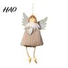 Cute Girl Style Tree Decor Christmas Ornament, Heart Angel Plush Hanging Pendant, Soft Decorative Ornaments for Windows Stuffed Pendant Holiday Party,