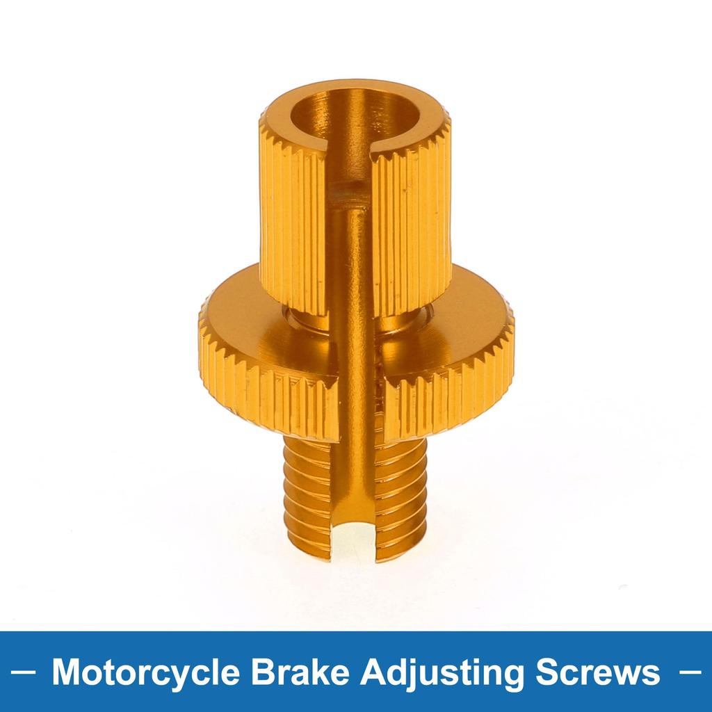 A ABSOPRO Рычаг тормоза мотоцикла Болт регулировки балета M10 Болт регулировки тормоза мотоцикла Золотистый 2 шт.
