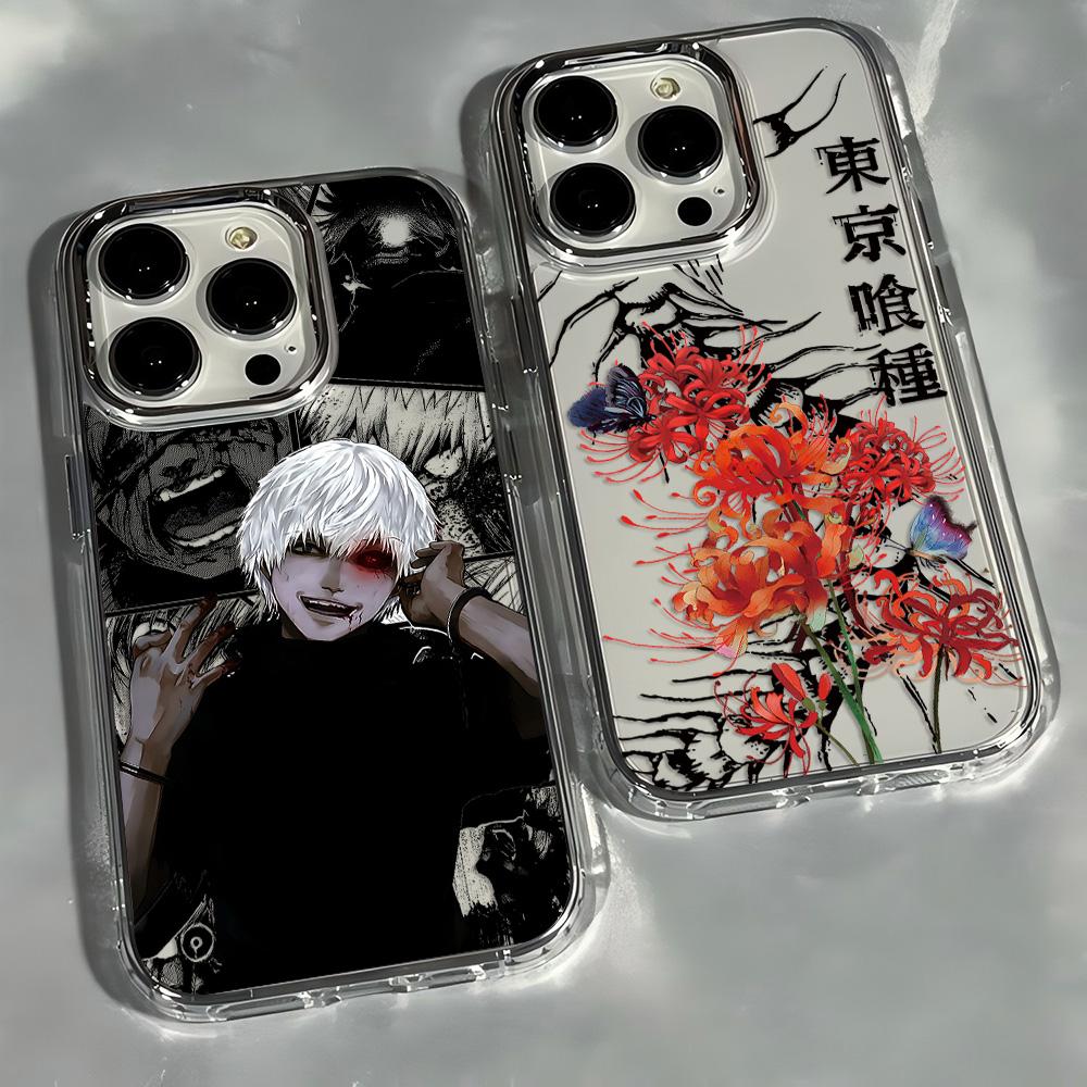 Новый крутой чехол для телефона с аниме Токийский гуль Для iPhone 17e 17 16e 16 15 14 13 12 11 mini Pro Max X XR XSMAX Air Plus Прозрачный