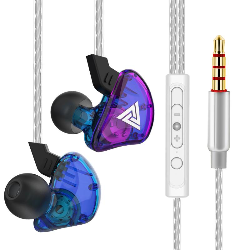 Оригинальные наушники QKZ AK6 Copper Driver HiFi, проводные, спортивные, с басами, стереогарнитура, музыкальные наушники-вкладыши 3,5 мм с микрофоном
