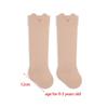 Дышащие носки для малышей без косточек средней длины, новые однотонные полосатые гольфы для детей