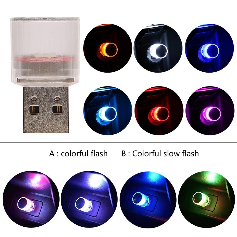 USB LED Car Interior Atmosphere Lamp Night Led Decoration Mini USB Light Ambient Lighting Car Styling Light