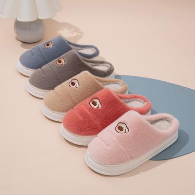 Женские хлопковые тапочки, теплые осенью и зимой, для дома, парные толстоподошвенные нескользящие, мужские удобные теплые пушистые тапочки