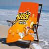 proof beach towel with a CHEETOS pattern - soft,absorbent,quick-drying,machine washable - perfect for swimming,camping,bathing