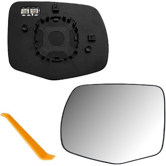 Passenger Right Side Mirror Glass Replacement Compatible with Honda Pilot 2016-2022, Ridgeline 2017-2025, Passport 2019-2025 | Heated Convex Outer