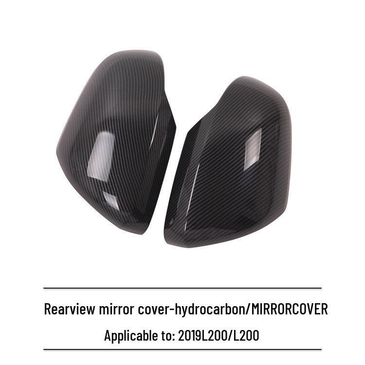 2019 L200/TRITON-ABS Декоративная накладка на зеркало заднего вида с рисунком из углеродного волокна