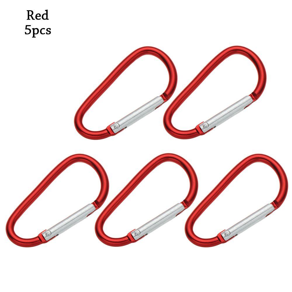 Safety Multicolor Aluminium Camping Hiking Hook Buckle Keychain Climbing Button Alloy Carabiner