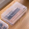Transparent Pencil Case Large Capacity Marke Pen Organizer Durable Pen Box  School Office