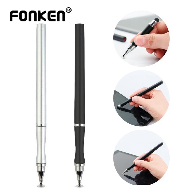 FONKEN Universal 2 In 1 Stylus Pen For Phone Tablet Touch Screen Pen Drawing Capacitive Pencil For Android iPhone iPad