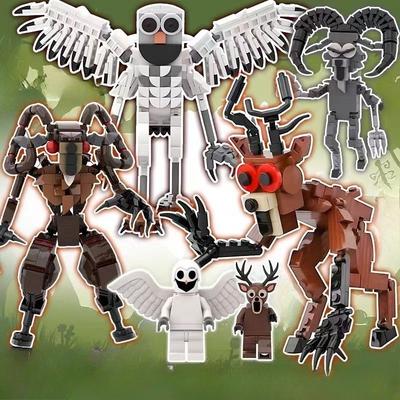 99 ночей в лесу Фигурки Игрушка Строительный блок Монстр Олень Сова Коллекция Фигурок Сборка Декор Модель Кукла Игрушка Детский Подарок