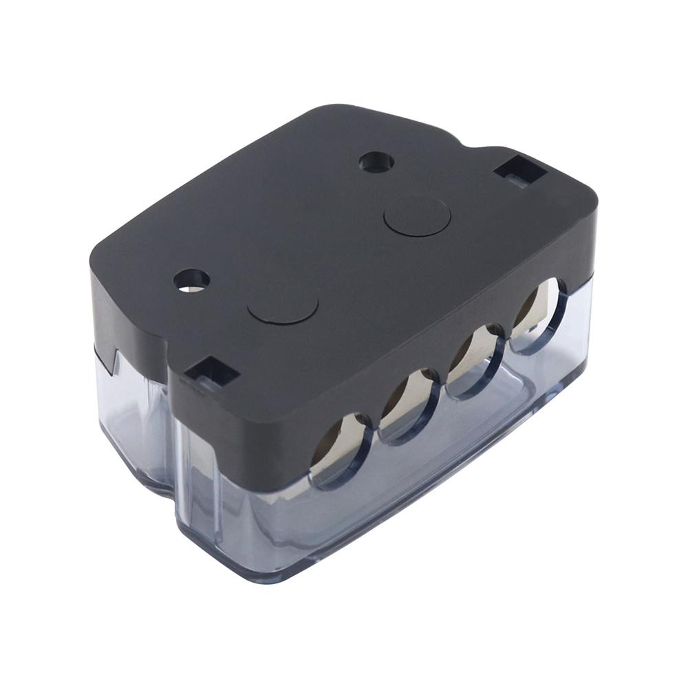 Car Power Ground Amp Distribution Block One 0 Gauge Input Four 4 Gauge Outputs