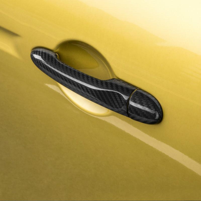 For Mercedes Smart Forfour 453 2014 2015 2016 2017 2018  Carbon Fiber Car Door Handle Cover Trim Styling