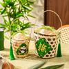 Бамбуковая плетёная коробка для упаковки цзунцзы
