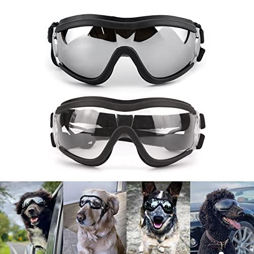 Custom Logo Packaging Dog Sunglasses Dog Goggles UV Wind Dust Fog Protection Pet Glasses Eye Wear with Adjustable Strap
