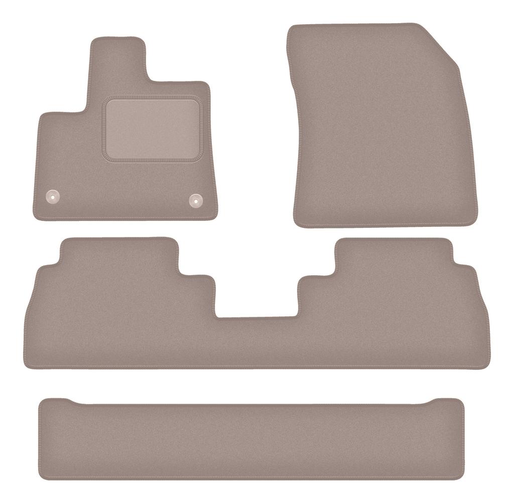 Бежевые передние коврики для: Smart ForTwo I с лапой (1998-2007)