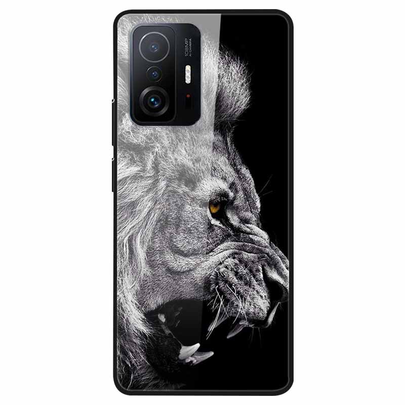 Для Xiaomi 11T Закаленное Стекло Чехол Мягкий Бампер Жесткий Funda Для Xiaomi mi 11T Pro Чехол для Телефона 11 T 11T Pro 11TPro Задняя Крышка Корпуса
