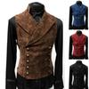 Spring And Autumn Winter Men'S Trendy Korean Edition Suit Stand Up Collar Suede Double Breasted Coat Vest Fashion