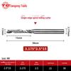 Tiangong 3.175 Engraving Knife: Single-Edged Spiral CNC Milling Cutter Tool Head