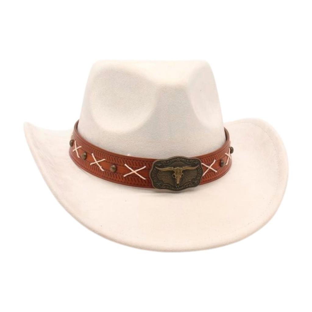 Newwestern Cowboy Hat Resort Style Performance Stage Jazz Hat Men And Women Niche Ethnic Style Top Hat