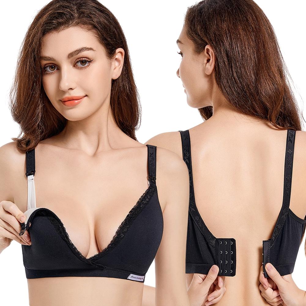 2 шт., бюстгальтер для беременных и кормящих женщин, бюстгальтеры для кормления грудью, хлопковое нижнее белье, одежда для беременных женщин, одежда для беременных, сна, грудного вскармливания, интимная одежда