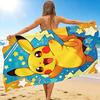 1Pc Pikachu'S Electric Adventure Beach Towel, Quick Dry, Multi-Use for Beach Pool Gym Yoga Home Travel, Christmas, Halloween, Xmas Gift M929469