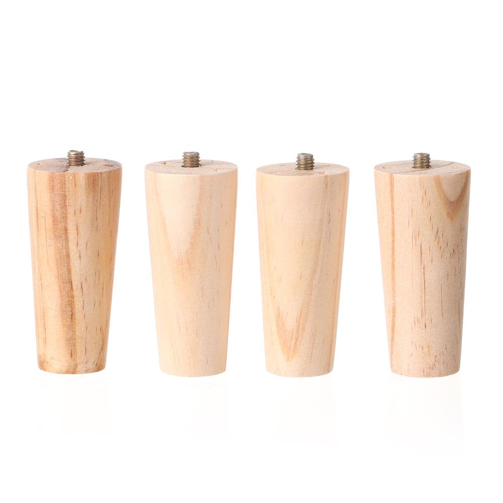 Sofa Chair Furniture Accessories Tapered Feet Nightstand Storage Box Leg Wooden Furniture Legs