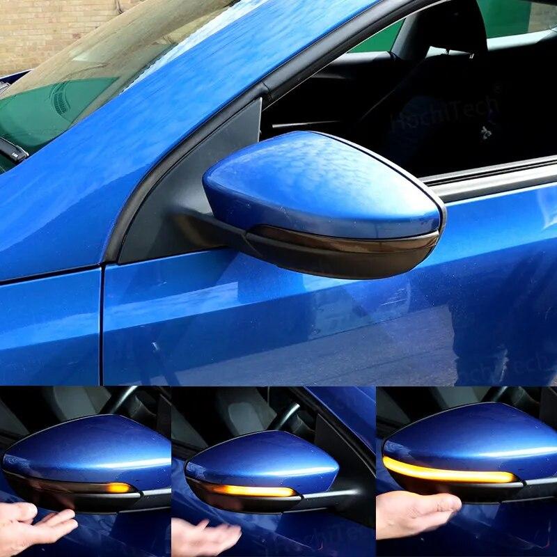 Для Volkswagen VW Scirocco Passat Eos CC Beetle Jetta черная крышка боковое крыло индикатор зеркала динамический сигнал поворота светодиодный свет