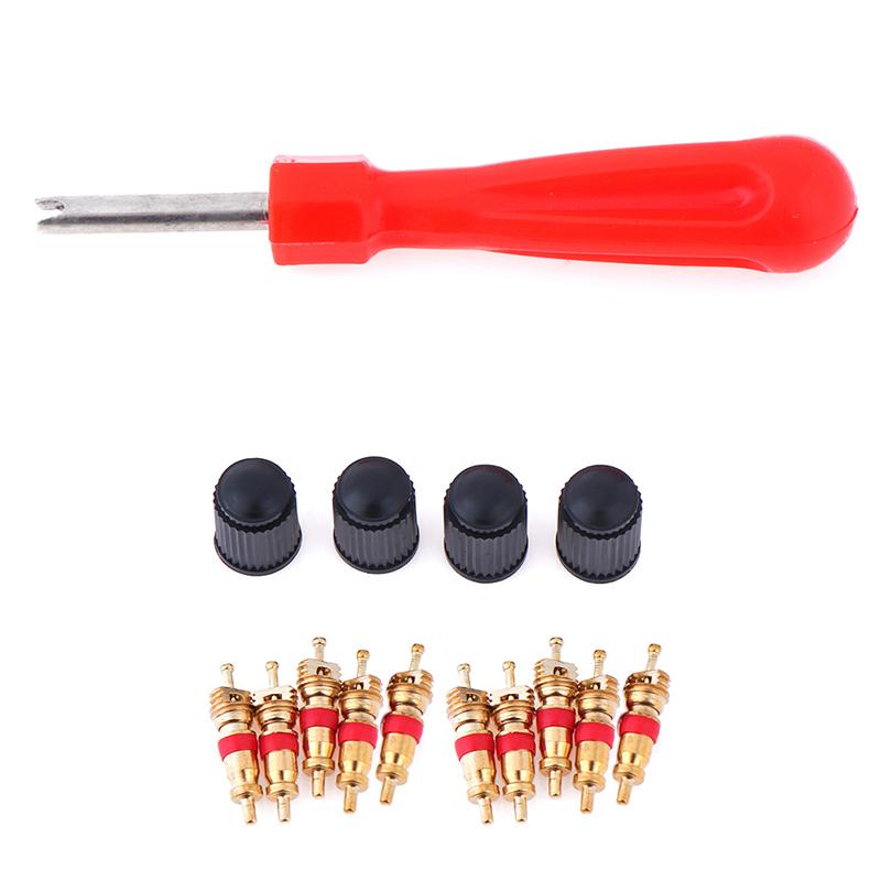 15 шт. медный сердечник клапана автомобиля мотоцикла велосипеда сердечник клапана шины вакуумный стержень клапана шины сердечник съемник велосипедные авто аксессуары