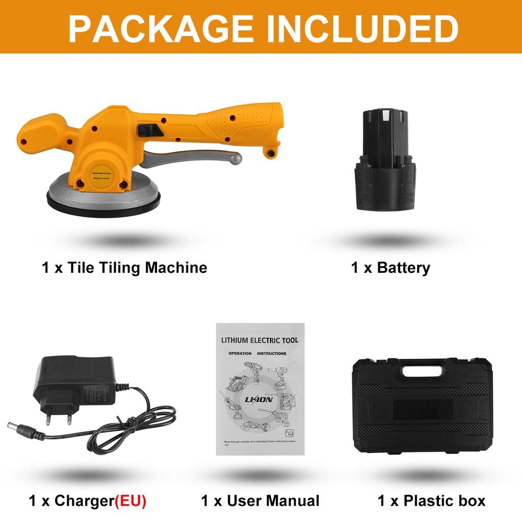 Беспроводная электрическая плиткорезная машина 1000 Вт, вибраторы для плитки, вибратор для напольной плитки, инструмент для укладки плитки, автоматическое выравнивание