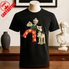 Wallace and Gromit Printed T-shirt Tops Cartoon and Anime Printed T-shirt Weekending Retro Graphic Tee Vintage Aesthetic