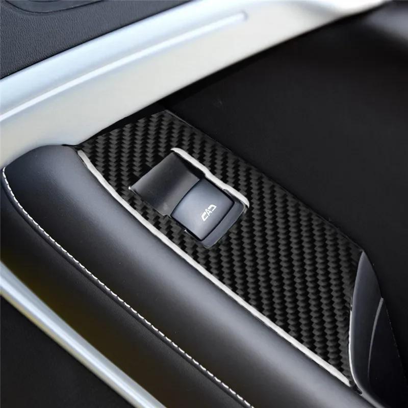 Подходит для Chevrolet Camaro 2017-2019 Автомобильные аксессуары, панель стеклоподъемника, карбоновая наклейка на автомобиль, 3D, классное украшение интерьера
