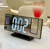 Clock Alarm Clock Digital Temperature Time Mirror Projection