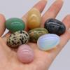 Natural Semi-precious Stone Furnishing Articles Easter Egg Rose Quartz Agate DIY Crystals and Stones Healing Home Decoration Gift
