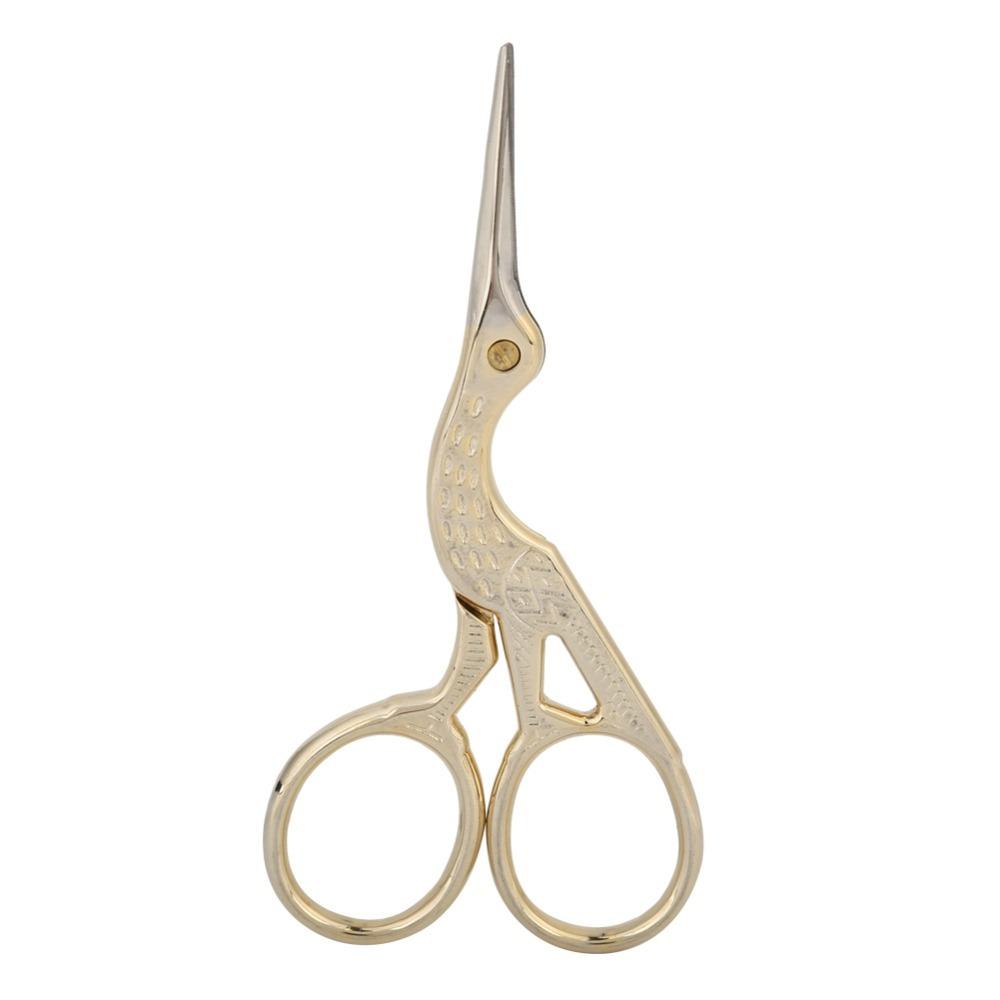 Sharp Tip Crane Shape Scissors Stainless Steel Sewing Scissors Dressmaker Shears For Embroidery