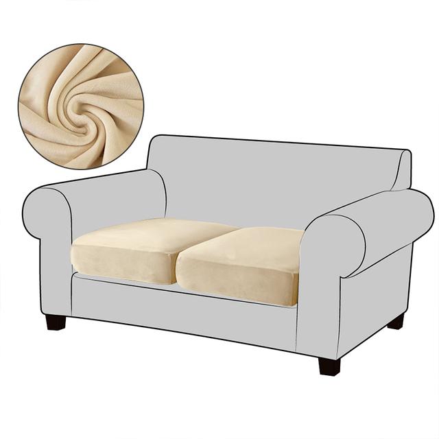 Бархатные чехлы на сиденья дивана для гостиной, плюшевые чехлы на диванные подушки, толстые мягкие эластичные диваны, чехол для дивана, защита для мебели