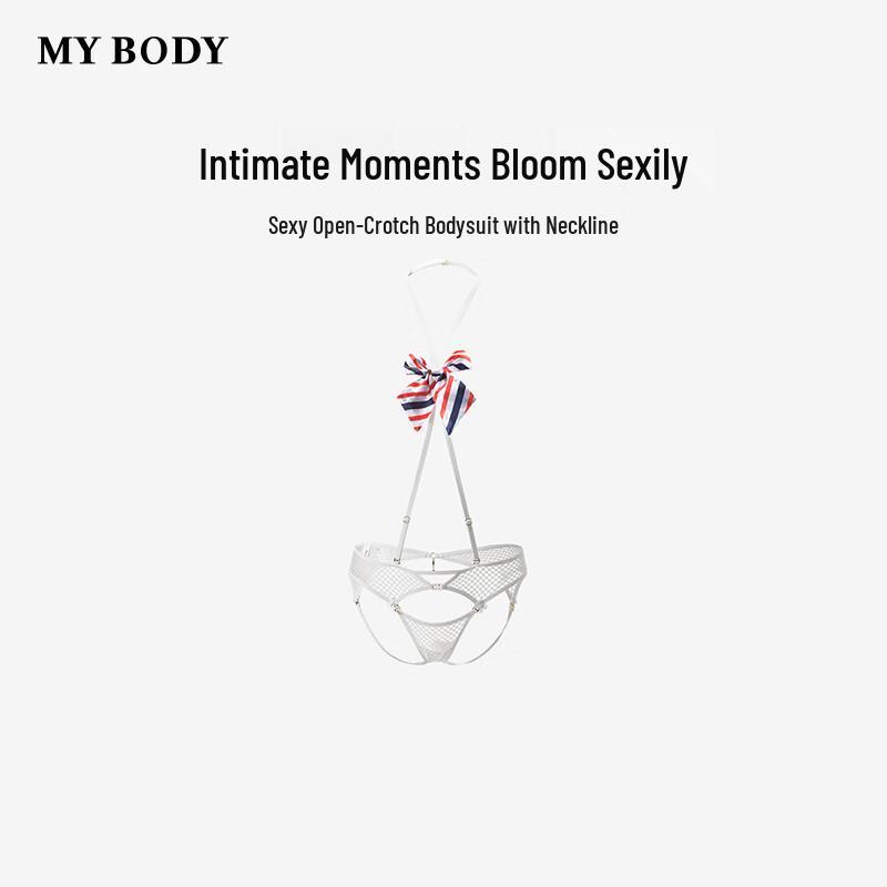 Женские сексуальные стринги с открытой промежностью, соединенные с шеей