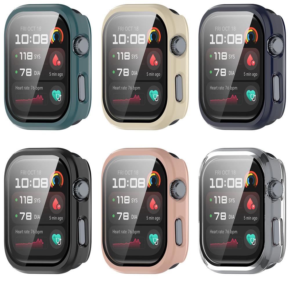 Защитная крышка корпуса для умных часов Huawei Watch D2, жесткая рамка из ПК + стекло, чехол с полным покрытием, корпус, аксессуары