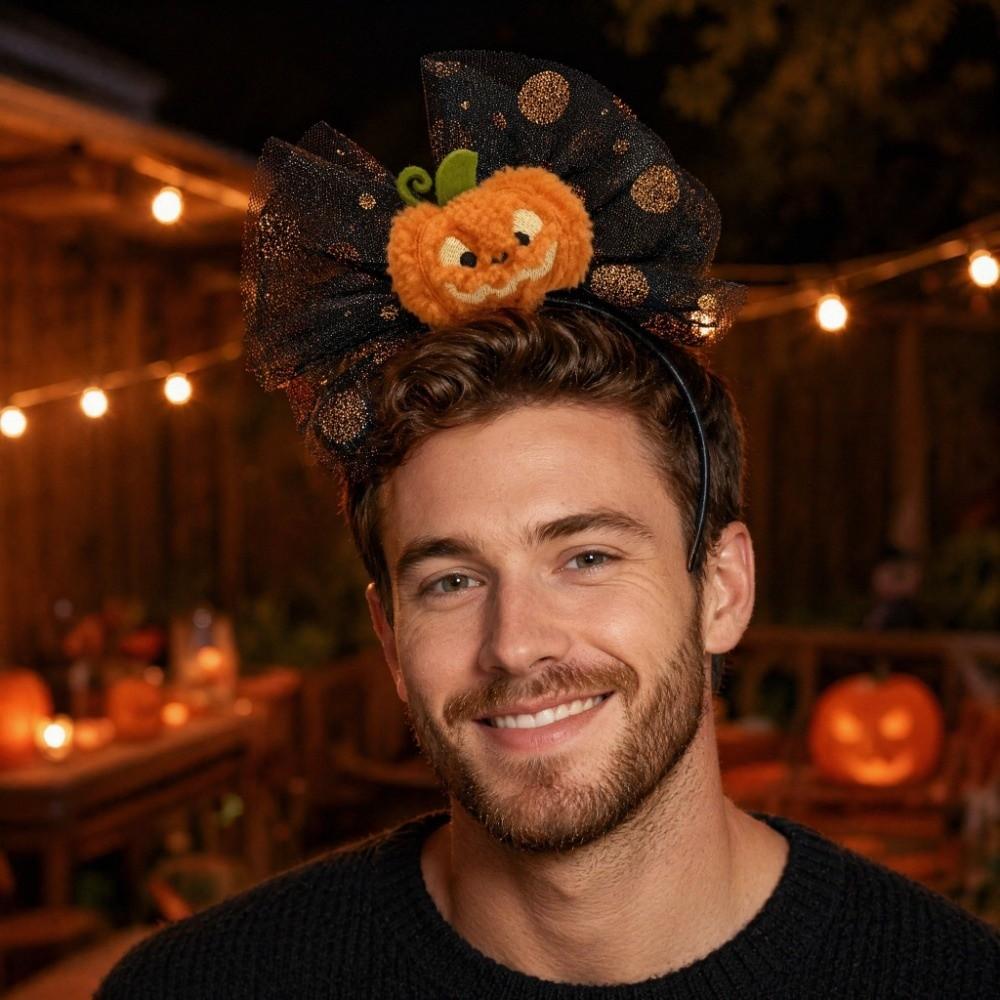 Spider Halloween Party Hair Hoop Pumpkin Ghost Festival Headpiece Holiday Gathering