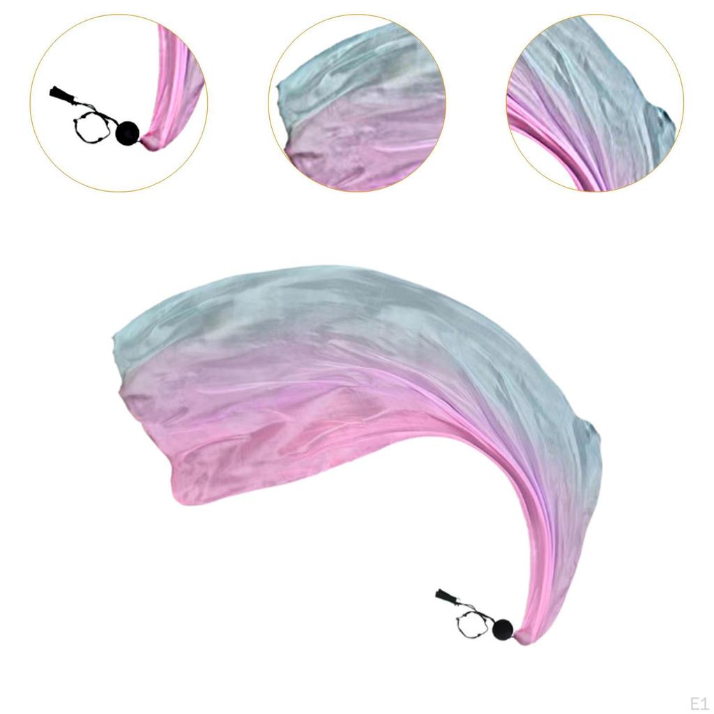 Belly Dance Ball Poi Streamer Set Dancing Scarf for Fancy Dress