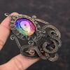 Радужный солнечный кварцевый кулон с друзами, подвеска из медной проволоки, антикварные медные украшения, подвеска в виде осьминога ручной работы, ювелирные изделия из драгоценного камня, подарок для мамы