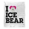 We Bare Bears Silky Heart Ice Bear Supersoft Blanket