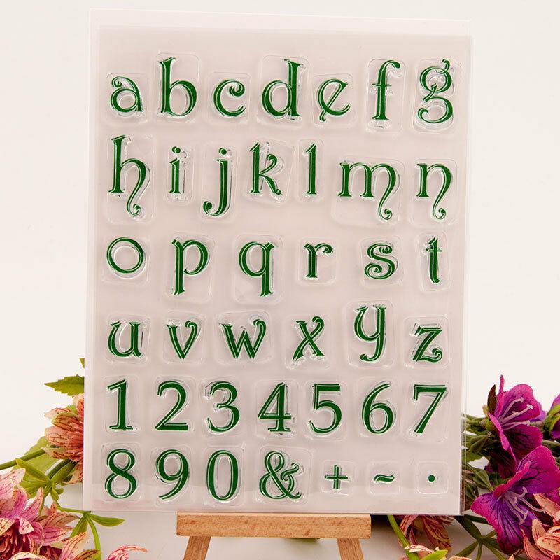 Прозрачные силиконовые прозрачные штампы с буквами алфавита ABC для печати, сделай сам, скрапбукинг, альбом, декор для карт, слово Capital