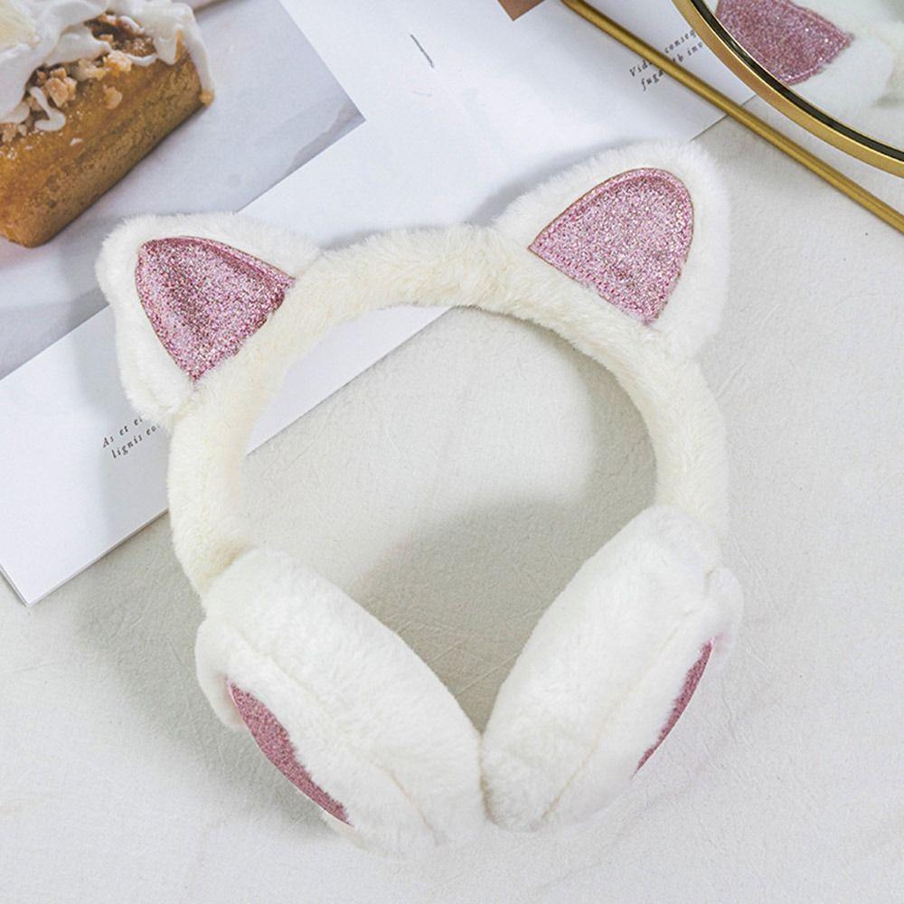 Soft Furry Outdoor Ear Covers Headband Winter Warm Ear Warmers Cute Animal Earmuffs for Women