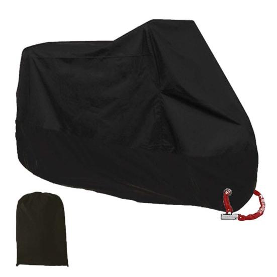 Motorcycle Waterproof Sun Protection Cover Rain Dust Anti-theft with Lock Hole