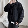 Men's Retro Loose Fit Denim Jacket - Solid Color, Korean Style, All-Match Workwear, Perfect for Spring and Autumn.